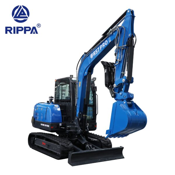 Minikoparka RIPPA R57 — silnik Kubota V2607, wysięgnik z bocznym przesuwem [LP02300005U03]